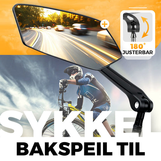 🚲 BEGRENSET TID – 50% RABATT! ✨ 360° roterbar sykkelbakspeil – støtdempende, bred synsvinkel og perfekt for by, landevei og terrengsykling 🚵