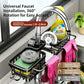 🔥Time-Limited Special💥 Faucet Sponge Holder Rack – space aluminum, rustproof, fast-drying, no tools. Organize sink & bathroom instantly! 🛡️✅