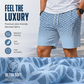 ⏳Tidsbegrenset tilbud⏰ Herreskjorte med geometrisk mønster og shorts-sett – Moderne mønster & pustende koordinert look 🔷