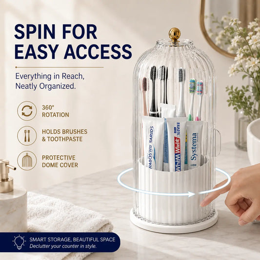🔥Time-Limited Special💥 Careluxpro Protect Toothbrushes Instantly! No-Dust Sliding Lid Organizer