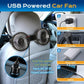 🌀 BEGRENSET TID 50% RABATT! ✨ Dobbelt Hode USB Bilsete Vifte – 360° Roterbar, 3 Hastigheter, Stille & Kraftig 🚗