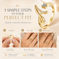✨ 50% RABATT! 💍 Justerbar Rhinestone Initialbokstav Ring for Kvinner