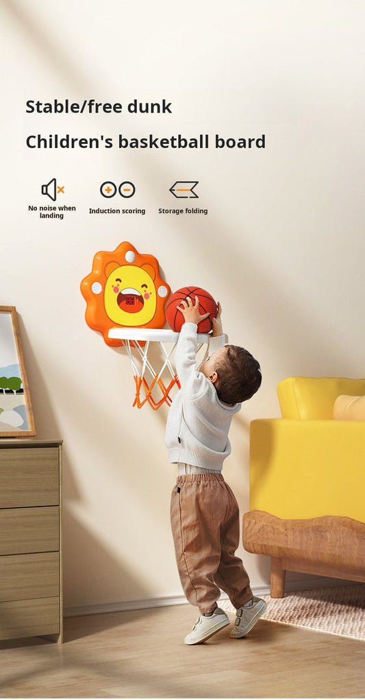🔥Time-Limited Special💥Children's basketball hoop sports toy silent liftable basketball hoop