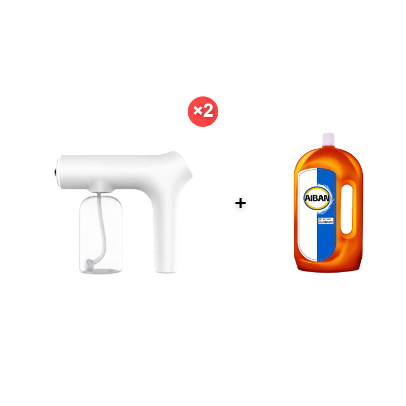 🎁 2026 Nya Ankomster 50% rabatt💥Sladdlös nano-spraypistol – justerbar dimma, inget sladdkrångel. Perfekt för desinfektion och dammtorkning. Ett måste för städningen! 🔫🌿
