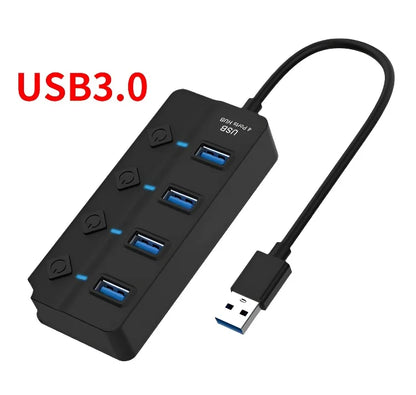 ✨💻 Independent Switch USB Splitter – 4 og 7 uavhengige brytere, full kontroll over hver port 🔘🔌
