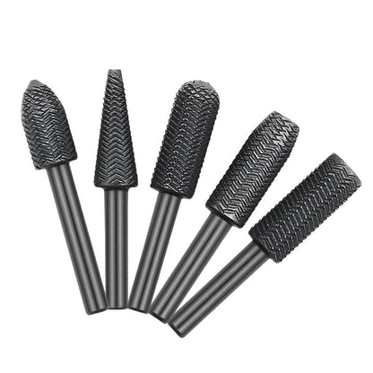 🔩 BEGRENSET TID 50 % RABATT! ✨ 5-delers roterende stålfilsett – Avgrading, sliping, slitesterk 🛠️