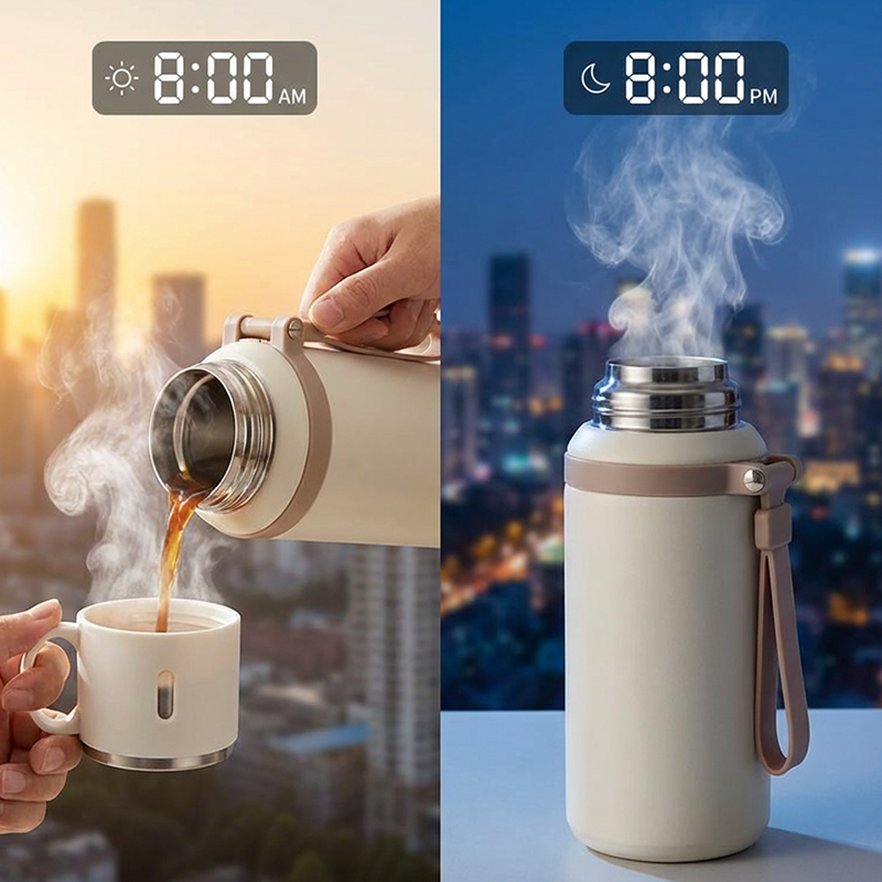 🎁 2026 Nya Ankomster 50% rabatt💥Vakuumisolerad rostfri flaska 600 ml – Perfekt temperatur hela dagen!