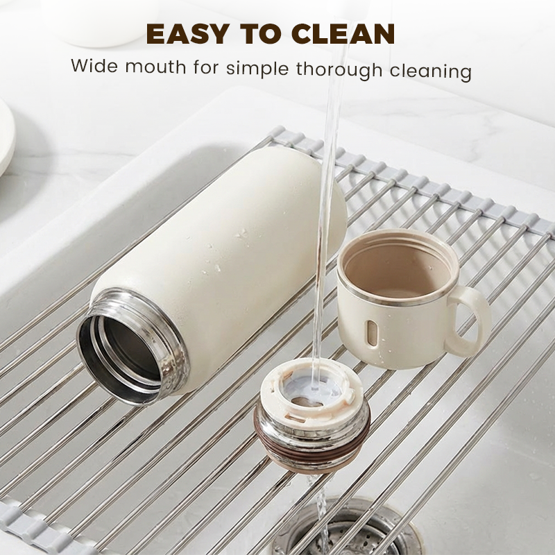 🎁 2026 Nya Ankomster 50% rabatt💥Vakuumisolerad rostfri flaska 600 ml – Perfekt temperatur hela dagen!