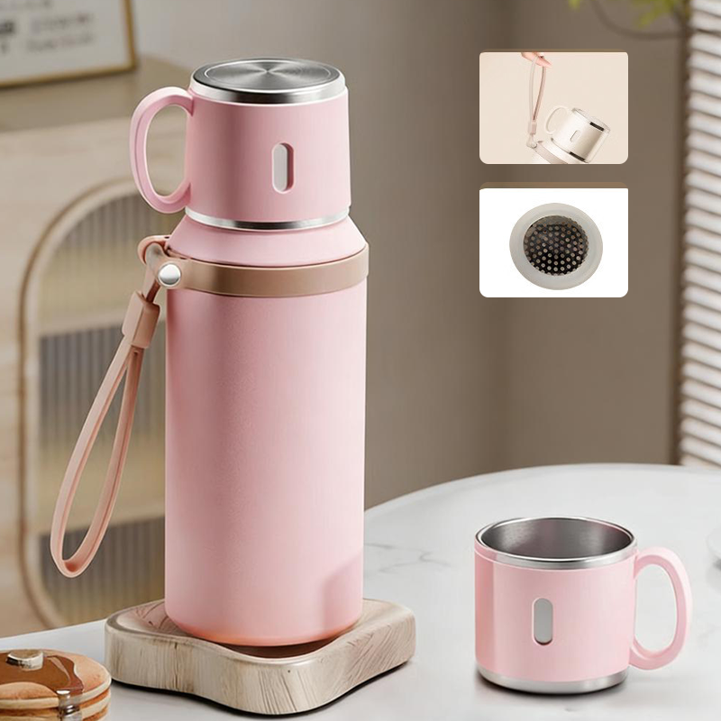 🎁 2026 Nya Ankomster 50% rabatt💥Vakuumisolerad rostfri flaska 600 ml – Perfekt temperatur hela dagen!
