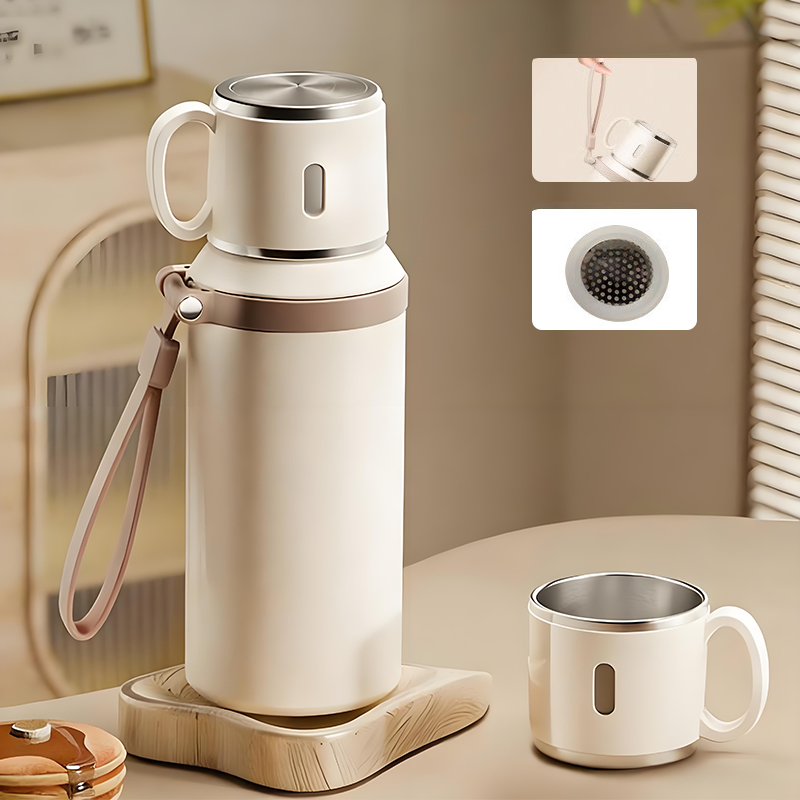 🎁 2026 Nya Ankomster 50% rabatt💥Vakuumisolerad rostfri flaska 600 ml – Perfekt temperatur hela dagen!