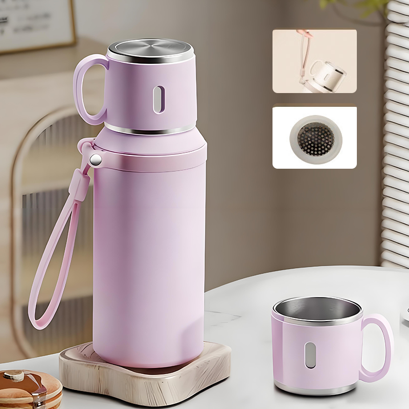 🎁 2026 Nya Ankomster 50% rabatt💥Vakuumisolerad rostfri flaska 600 ml – Perfekt temperatur hela dagen!