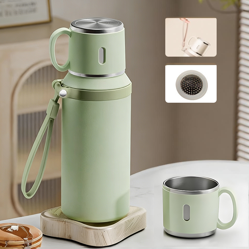 🎁 2026 Nya Ankomster 50% rabatt💥Vakuumisolerad rostfri flaska 600 ml – Perfekt temperatur hela dagen!