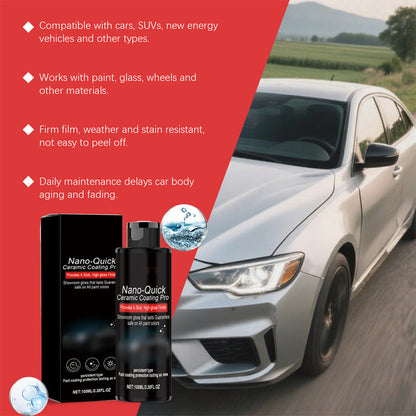 🚗💧50% RABATT NÅ 🔥 Hurtigvirkende Høyglans Detailing Spray for Bil 🧼