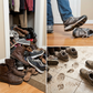 👠 50 % RABATT NÅ! 🚪 Vertikal skohylle til inngangsparti – Plassbesparende, solid metallramme og enkel montering 👟