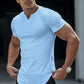 Herre T-skjorte med V-hals i Premium Stretch – Slim Fit, Moderne Stil