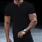 Herre T-skjorte med V-hals i Premium Stretch – Slim Fit, Moderne Stil