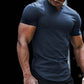 Herre T-skjorte med V-hals i Premium Stretch – Slim Fit, Moderne Stil