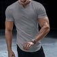 Herre T-skjorte med V-hals i Premium Stretch – Slim Fit, Moderne Stil