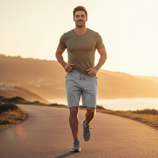 🩳 TIDSBEGRENSET 50% RABATT! ✨ Herreshorts med høy strækk – 3 farger, M-4XL, glidelomme 🏀