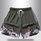 Dame casual treningsshorts med innebygd liner