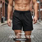 🩳 BEGRENSET TID 50% RABATT! ✨ Pustende Treningsshorts – Hurtigtørkende, Glidelåslommer & Elastisk Midje for Trening 🏃‍♂️