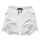 🩳 BEGRENSET TID 50% RABATT! ✨ Pustende Treningsshorts – Hurtigtørkende, Glidelåslommer & Elastisk Midje for Trening 🏃‍♂️