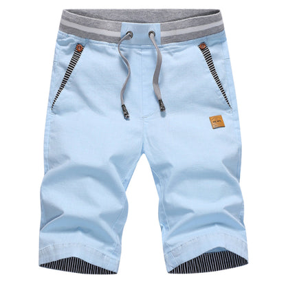 🩳NÅ 50 % RABATT ✨Herreshorts med Fargeblokk og Snøring i Midjen ☀️ Perfekt til fritid og sommeraktiviteter 🔥