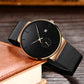 ⌚NÅ 50 % RABATT – HALV PRIS 🔥 Herre minimalistisk vanntett kvartsur ⚫ Enkelt design, vanntett funksjon, presist kvartsverk ✨
