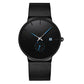 ⌚NÅ 50 % RABATT – HALV PRIS 🔥 Herre minimalistisk vanntett kvartsur ⚫ Enkelt design, vanntett funksjon, presist kvartsverk ✨