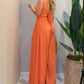🩱NÅ 50 % RABATT✨Ermeløs jumpsuit med utskjæringer, vide ben og knyting i ryggen 💃 Stilig design, luftig stoff og behagelig passform til sommerdager 🌸