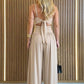 🩱NÅ 50 % RABATT✨Ermeløs jumpsuit med utskjæringer, vide ben og knyting i ryggen 💃 Stilig design, luftig stoff og behagelig passform til sommerdager 🌸