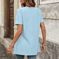 👗50 % RABATT!✨Babydoll-tunika med firkantet hals og engelsk broderi🧵 Delikat broderi, luftig stoff, feminin og komfortabel stil ✨