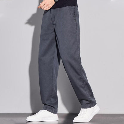 👖✨ Allsidige fritidsbukser med rette bein 🧶 Komfortabel passform, slitsterkt materiale, perfekt til daglig bruk ☀️ NÅ 50 % RABATT – HALV PRIS 🔥