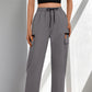 Cargobukse for Dame med Snøring og Rette Ben | Avslappet Passform