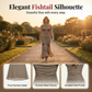 Elegant sett for damer: Off-shoulder topp og brodert fiskehaleskjørt