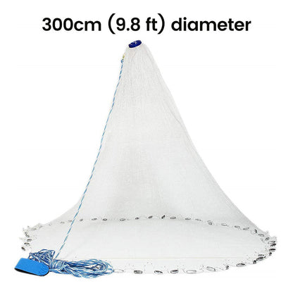 🔥Time-Limited Special💥Easy-Throw Cast Net – Fast-Sinking Weighted Mesh for Freshwater & Saltwater Fishing 🐟
