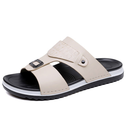 💨 Sandali slip-on traspiranti da uomo – morbida ecopelle, facili da abbinare per le giornate calde☀️