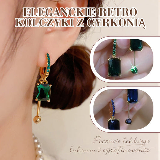 ⏳Begrenset tid 50% rabatt⏰Elegante vintage syntetiske diamant dråpeøredobber👂💎