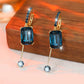 ⏳Begrenset tid 50% rabatt⏰Elegante vintage syntetiske diamant dråpeøredobber👂💎