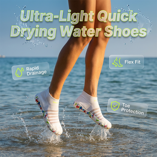 🌊 BEGRENSET TID 50% RABATT! ✨ Unisex Pustende Vannsko – Mesh Overdel, Dreneringshull, Sklisikker Såle 🏖️