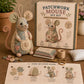 ⏳ TIDSBEGRENSET TILBUD – 50% RABATT! 🐭🧵 Patchwork-mus DIY-sett – lag din egen søte mus med enkelt syprosjekt! ✂️✨