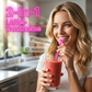 🍹Kun for en begrenset tid 50 % rabatt🍹🌈Fargerike plastskje-formede sugerør for smoothies