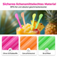 🍹Kun for en begrenset tid 50 % rabatt🍹🌈Fargerike plastskje-formede sugerør for smoothies