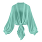 🌸 50% RABATT NÅ! 🌸 Dame Lett Chiffon Knytefront Cardigan