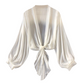 🌸 50% RABATT NÅ! 🌸 Dame Lett Chiffon Knytefront Cardigan
