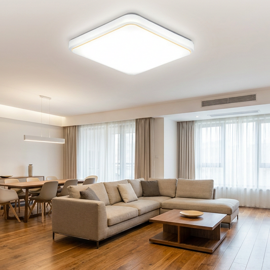 💡 TIDSBEGRENSET 50% RABATT! 💥 Moderne Firkantet LED-Taklampe – Minimalistisk, Øyevennlig, Innfelt Montering ✨