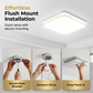 💡 TIDSBEGRENSET 50% RABATT! 💥 Moderne Firkantet LED-Taklampe – Minimalistisk, Øyevennlig, Innfelt Montering ✨