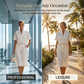 👗✨Dame Løs Ensfarget To-delt Sett – Stilig & Komfortabelt 🔥