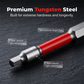 🔧 BEGRENSET TID 50% RABATT! ✨ Universal 1/4" Skaft Pagoda Hex Bits – Wolframstål, Magnetisk, Presisjonstipp 🛠️