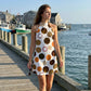 👗 TIDSBEGRENSET 50% RABATT! ✨ Flatterende Halterneck A-linje kjole – Polka Dot-mønster, Ermeløs, Ferieklar 🌸